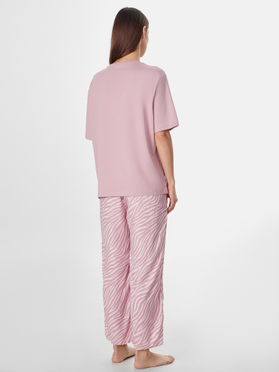 Брюки, футболка Mark Formelle 592541/25-34509ПП-14 пыльный_розовый_зебра_на_розовом - фото 2