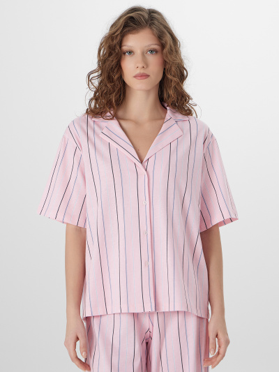 Брюки, рубашка Mark Formelle 592554/25-35489ПП-0 полоска_на_розовой_сказке - фото 1