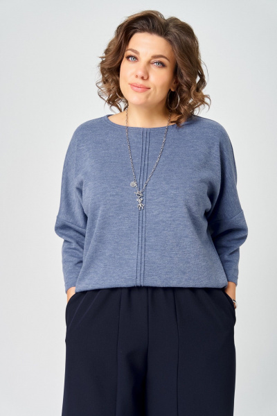 Джемпер Bliss 9500 стальной_синий - фото 4
