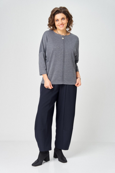 Джемпер Bliss 9500 серый - фото 5