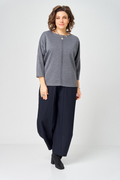 Джемпер Bliss 9500 серый - фото 4