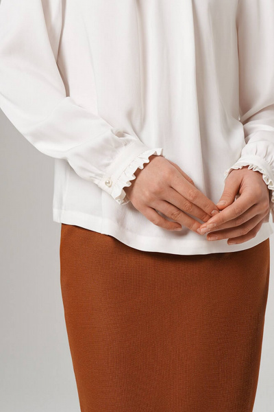 Блуза Nelva 23138 молочный - фото 4