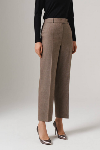 Брюки Nelva 31089 кофейный - фото 2