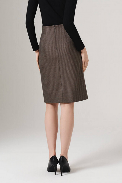 Юбка Nelva 4849 черно-бежевый - фото 3