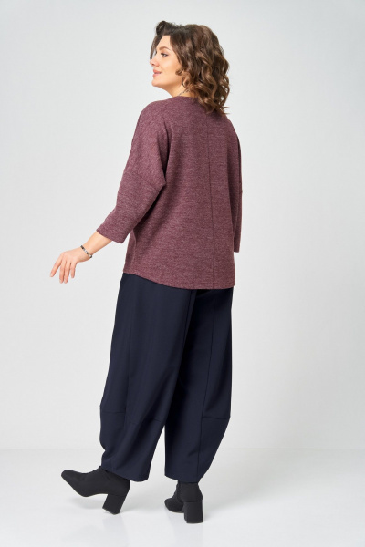 Джемпер Bliss 9500 бордовый - фото 3