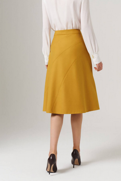 Юбка Nelva 4856 золотая олива - фото 4