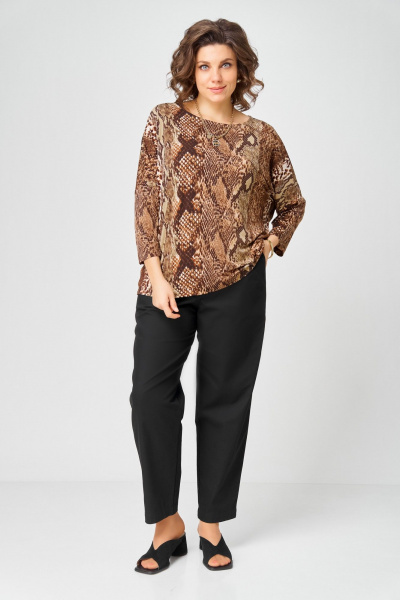 Джемпер Bliss 9402 коричневый_змея - фото 2