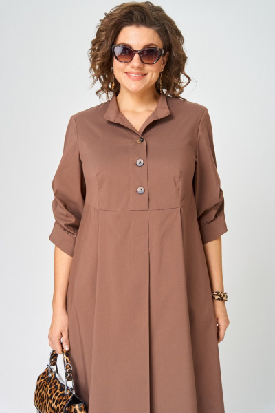 Платье EVA GRANT 7168 капучино - фото 9