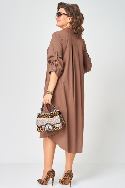 Платье EVA GRANT 7168 капучино - фото 8