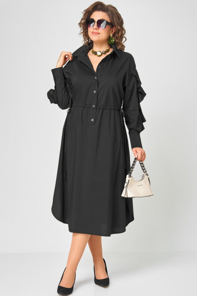 Платье EVA GRANT 7223 черный - фото 8