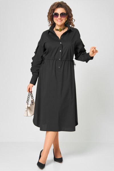 Платье EVA GRANT 7223 черный - фото 7