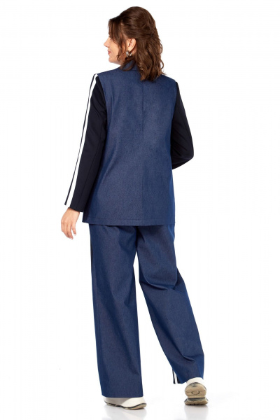 Брюки, жакет Matini 1.1801 синий - фото 13