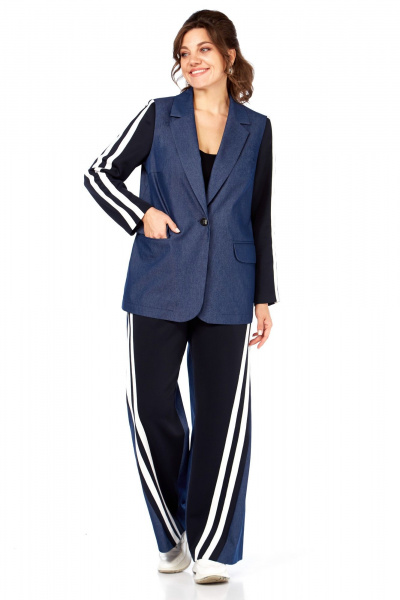 Брюки, жакет Matini 1.1801 синий - фото 1