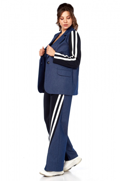 Брюки, жакет Matini 1.1801 синий - фото 9