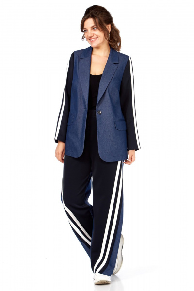 Брюки, жакет Matini 1.1801 синий - фото 8