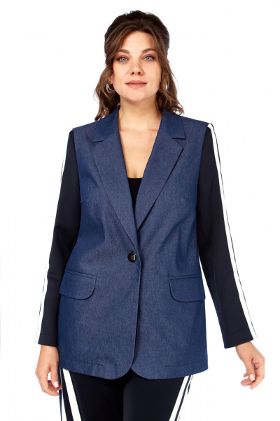 Брюки, жакет Matini 1.1801 синий - фото 5