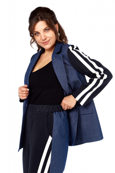 Брюки, жакет Matini 1.1801 синий - фото 3