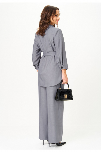 Брюки, жакет Твой имидж 2331 серый_в_полоску - фото 2