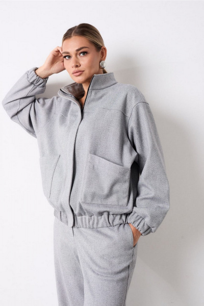 Брюки, джемпер AMUARt 1078.1 серый - фото 7