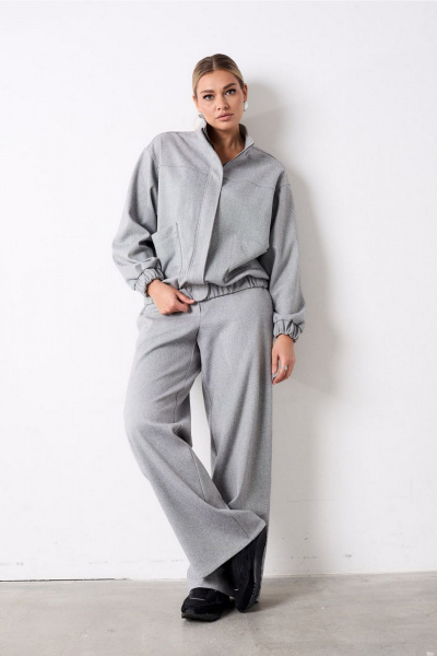 Брюки, джемпер AMUARt 1078.1 серый - фото 3