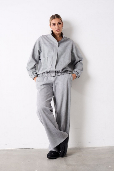 Брюки, джемпер AMUARt 1078.1 серый - фото 2