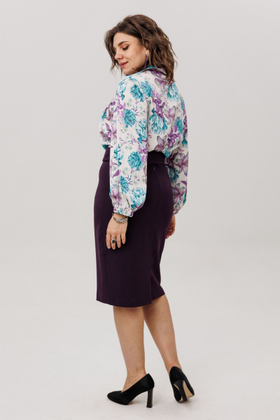 Блуза Anelli 1806 розы_лилии_пионы - фото 2