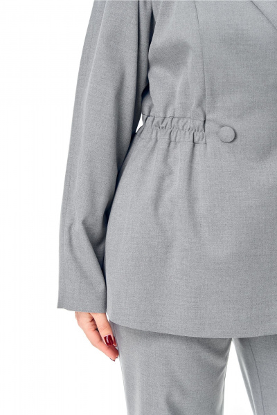 Брюки, жакет Ольга Стиль С-993 серый - фото 7