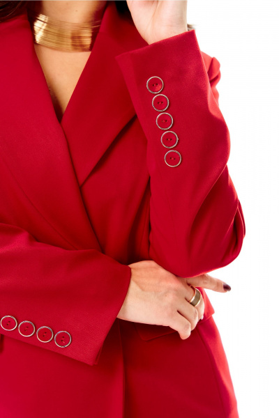 Брюки, жакет, жилет Ольга Стиль С-992 красный - фото 8