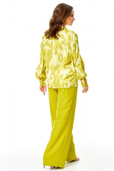 Блуза, брюки Ольга Стиль С-995 желтый - фото 8