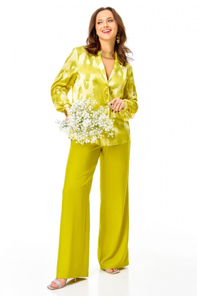 Блуза, брюки Ольга Стиль С-995 желтый - фото 6