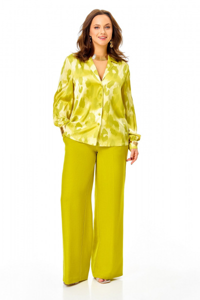 Блуза, брюки Ольга Стиль С-995 желтый - фото 4