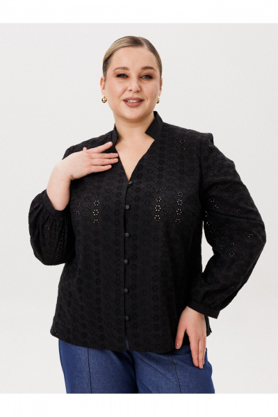 Блуза AVA fashion М-168 черный - фото 1