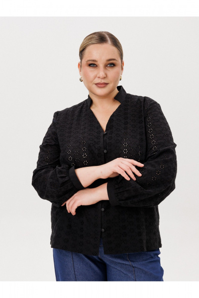 Блуза AVA fashion М-168 черный - фото 8