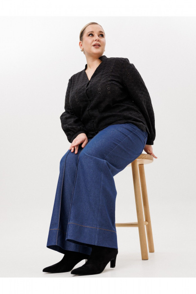 Блуза AVA fashion М-168 черный - фото 12