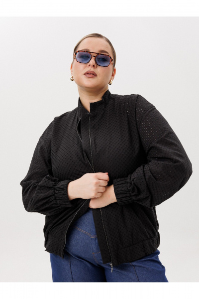 Бомбер AVA fashion М-169 черный - фото 6