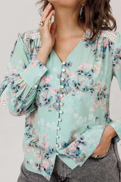 Блуза Anelli 1693 нежная_мятность - фото 10