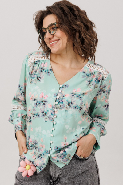 Блуза Anelli 1693 нежная_мятность - фото 8