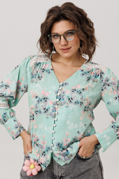 Блуза Anelli 1693 нежная_мятность - фото 1