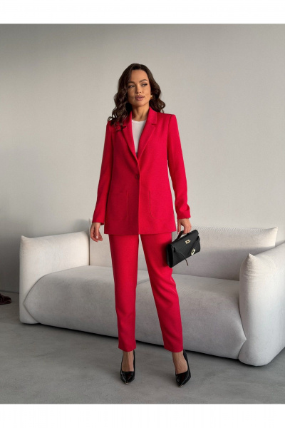 Брюки, жакет Dilana VIP 2056/1 малина - фото 2