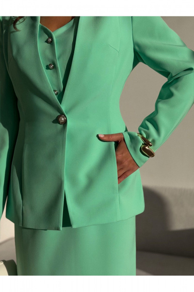 Жакет, платье Dilana VIP 2106/1 мята - фото 11