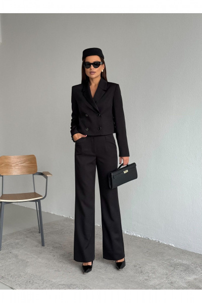 Брюки, жакет Dilana VIP 2122 черный - фото 9