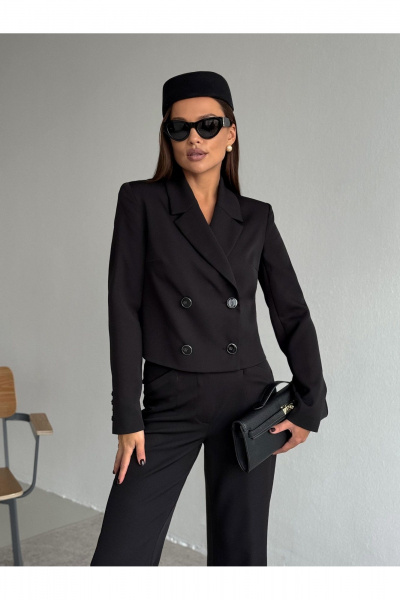 Брюки, жакет Dilana VIP 2122 черный - фото 2