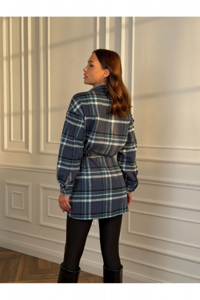 Рубашка Dilana VIP 2127 сине-голубой - фото 15