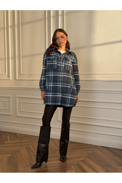 Рубашка Dilana VIP 2127 сине-голубой - фото 1