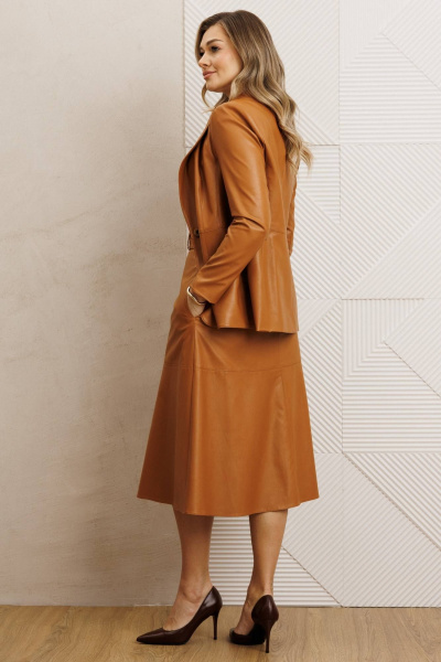Жакет, топ, юбка Мода Юрс 25-2850 рыжий - фото 6