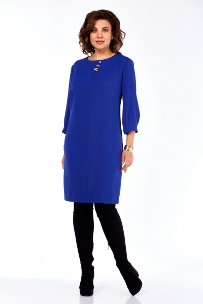 Платье Ольга Стиль С-991 васильковый - фото 6