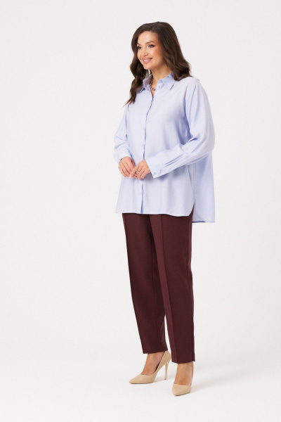 Блуза Панда 112540 голубой - фото 6