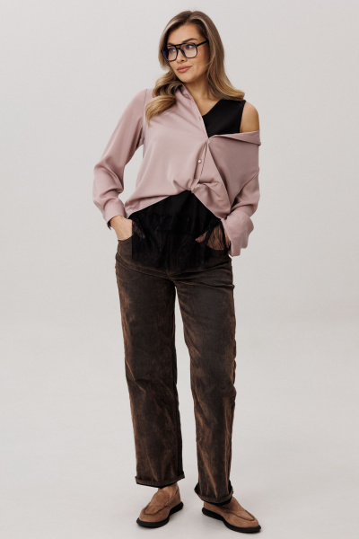 Блуза Anelli 1663 розоватая_нежность - фото 5