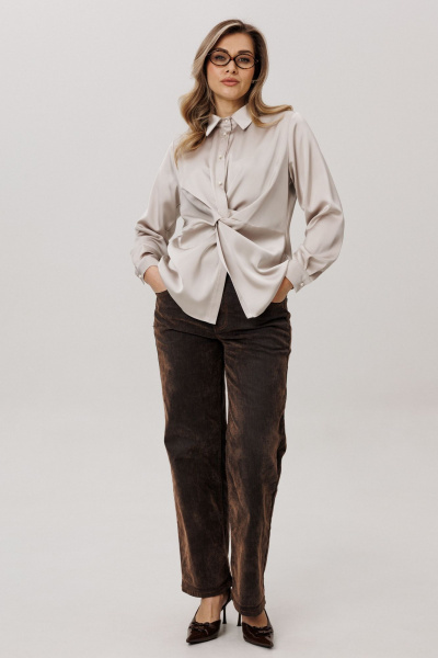 Блуза Anelli 1791 айс_латте - фото 8