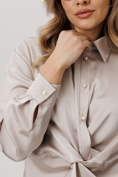 Блуза Anelli 1791 айс_латте - фото 6